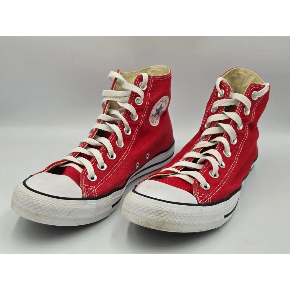 Converse Chuck Taylor All Star Shoes Mens 8.5 Womens 10.5 High-Top Sneakers Red